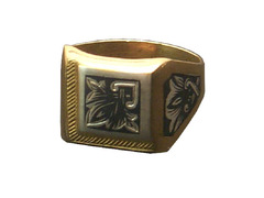 Серебряное кольцо «Арамис» с позолотой